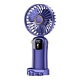 thumbnail image 2 of Ventilador portátil Mini ventilador de mano con Base extraíble múltiples escenas ventilador de escritorio pequeño Personal ventilador recargable para Azul, 2 of 9