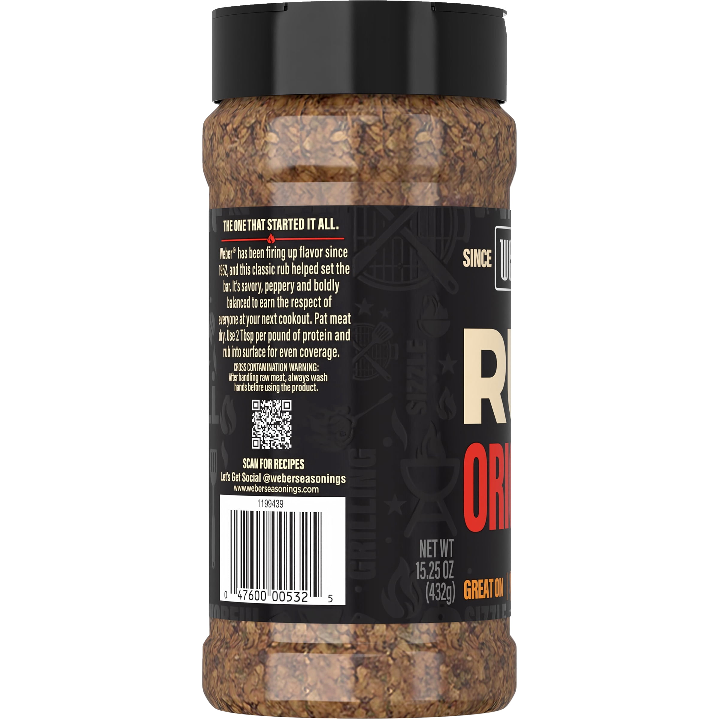 Weber Dry Smoking Rub Seasoning, 15.25 oz