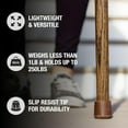 thumbnail image 2 of Brazos Handcrafted Wood Walking Cane, Twisted Oak, Traditional Style Handle, for Men & Women, Brown, 37", 2 of 5