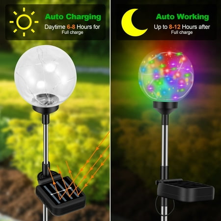 

Reduced!Garden Lamps LED Lighting Solar Garden Light Solar Garden Light Solar Outdoor Lighting With Globe Sunset Sensor Outdoor Lighting Street Light Clear Warm Glow
