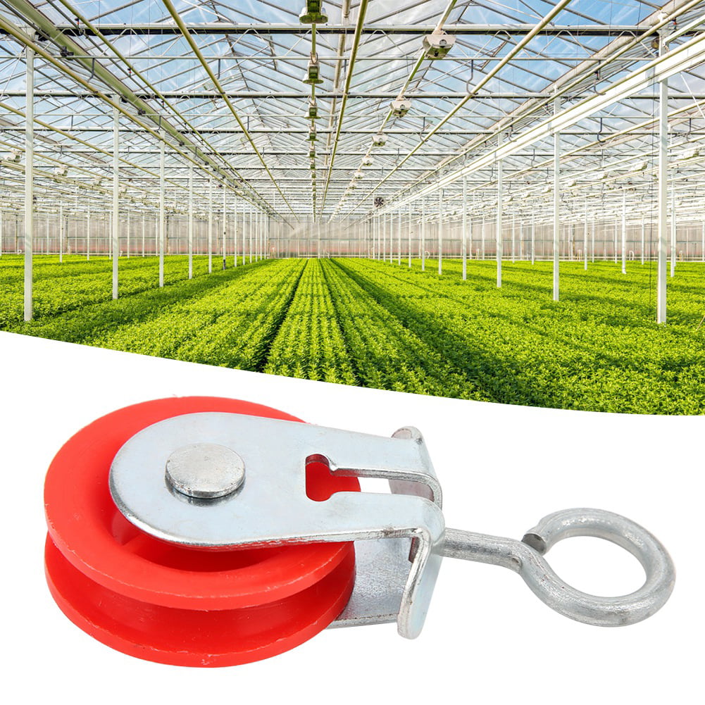 High Temperature Practical Corrosion Resistant for Greenhouse Farm Tool Agriculture Farm Accessories Rust Proof Pulley keyren Hanger Pulley 