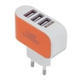 thumbnail image 2 of Cargadores de teléfono móvil LED con enchufe europeo 3USB portátil Carga práctica simple Cargador de viaje multicabezal ABS más rápido JShteea  Nuevo, 2 of 6
