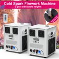 thumbnail image 1 of 2pcs Cold Spark Machine,3 Gears Height Adjustable DMX Stage Firework Effect Machine for Wedding Stage DJ Disco Dance Show,White, 1 of 7