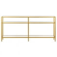 thumbnail image 2 of Pemberly Row Moderne 64" 3 Étagères en Métal Or et Laiton Console Table, 2 of 7