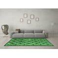 thumbnail image 3 of Ahgly Company Indoor Rectangle Oriental Emerald Green Industrial Area Rugs, 7' x 10', 3 of 4