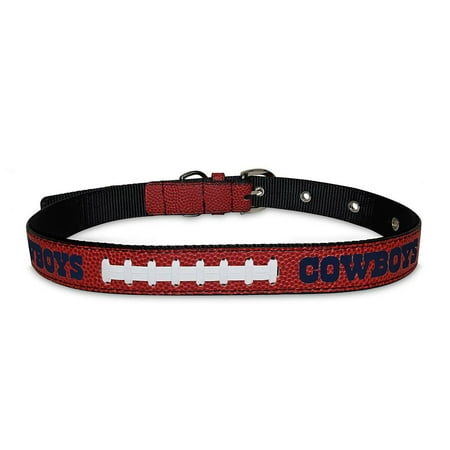 Pets First NFL Dallas Cowboys Best Dog Collar NFL Signature PRO PVC-Leather Premium - Small