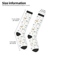 thumbnail image 2 of Naloa Sea Creatures Thigh High Socks Extra Long Stretchy Sock Women Over Knee High Opaque Stocking Daily Wear, 2 of 6