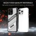 thumbnail image 4 of AS For iPhone 14 Pro Case Folding Kickstand PC TPU Anti Drop Phone Cover - Navy Blue, 4 of 5