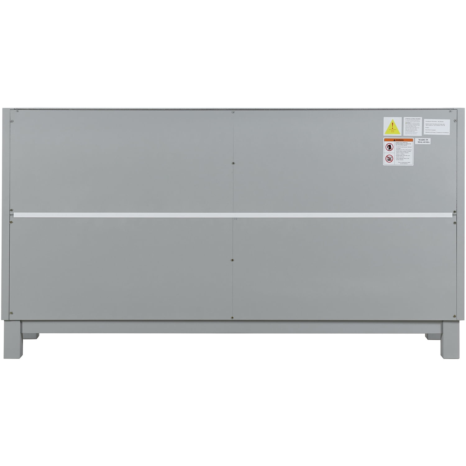 Kadyn Storage Sideboard Buffet Cabinet, 4 Door Sideboard with Pull Ring Handles, Kitchen Storage Cabinet for Living Room, Light Gray Kadyn Storage Sideboard Buffet Cabinet, 4 Door Sideboard with Pull Ring Handles, Kitchen Storage Cabinet for Living Room, Light Gray