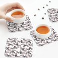 thumbnail image 4 of Leather Coasters with Heat-resistant for Drinks, Bird Cup Coasters Cup Pad Mat for Tabletop Protection, Coffee Table, Office Desk and Housewarming Gift, 4 of 5