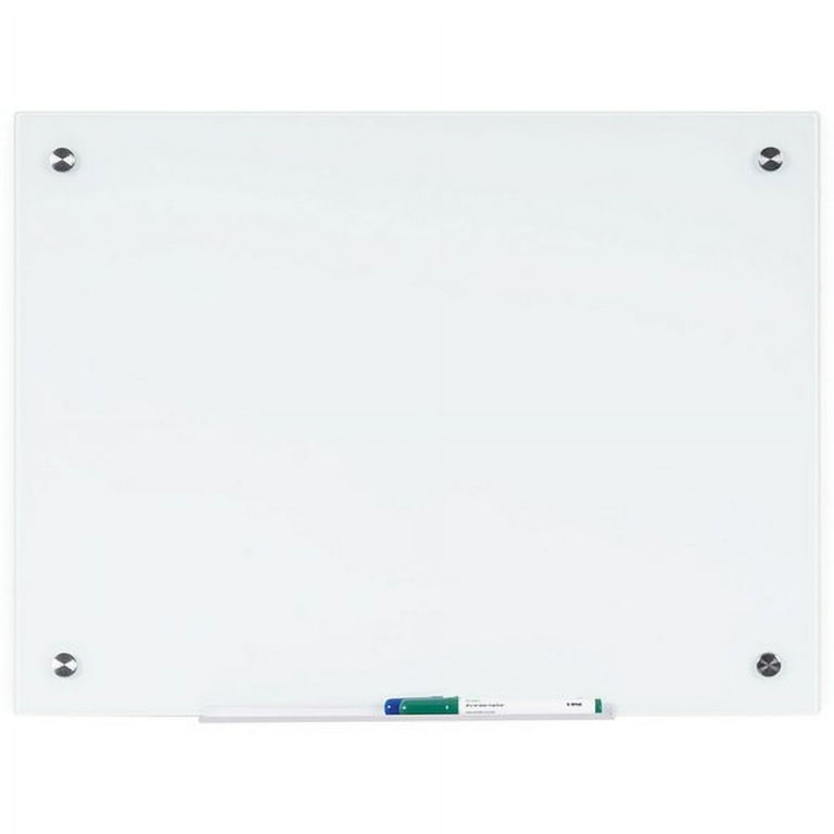 Bi-silque Magnetic Glass Dry Erase Board - 48