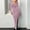 Pink, variant on Gspmoly Women Dresses, Women'S Versatile Turndown Collar Solid Color Fashion Tight Fitting Cutout Dress Sundresses for Women Deals of The Day