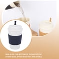 thumbnail image 4 of Bewildely Taza de café de trigo, taza de té de la leche con agua con tapa, tazas para el hogar, botella de palo de sellado, artículos para beber para Cocina y Comedor Negro Bewildely HA081640-04, 4 of 6