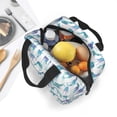 thumbnail image 5 of Rateoe Cool Giraffe Pattern Insulated Lunch Bag with Thick Aluminum Foil Lunch Tote Bag with Front Pocket for Men and Women, Ideal for Work, School, Picnics, and Travel, 5 of 5