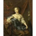 thumbnail image 2 of Caspar Netscher 15x18 Black Ornate Wood Framed Double Matted Museum Art Print Titled - Portrait of a Woman, Possibly a Member of the Van Citters Family (1674), 2 of 5