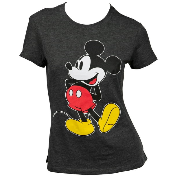 Disney's Mickey Mouse Standing Women's T-Shirt-Medium 