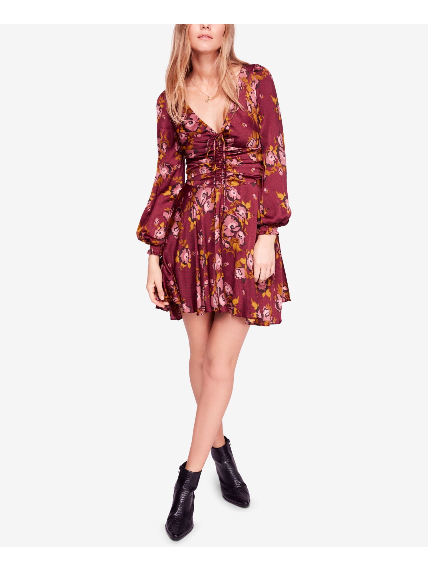 light burgundy dress