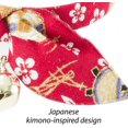 thumbnail image 3 of WWS-NECO ICHI Cats First Necoichi Kimono Ribbon Cat Collar (Red), 3 of 4