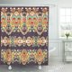 thumbnail image 1 of Cortinas de ducha ABPHQTO Colección Damasco de rayas florales ornamentales impermeables Set 165x180 cm, 1 of 2