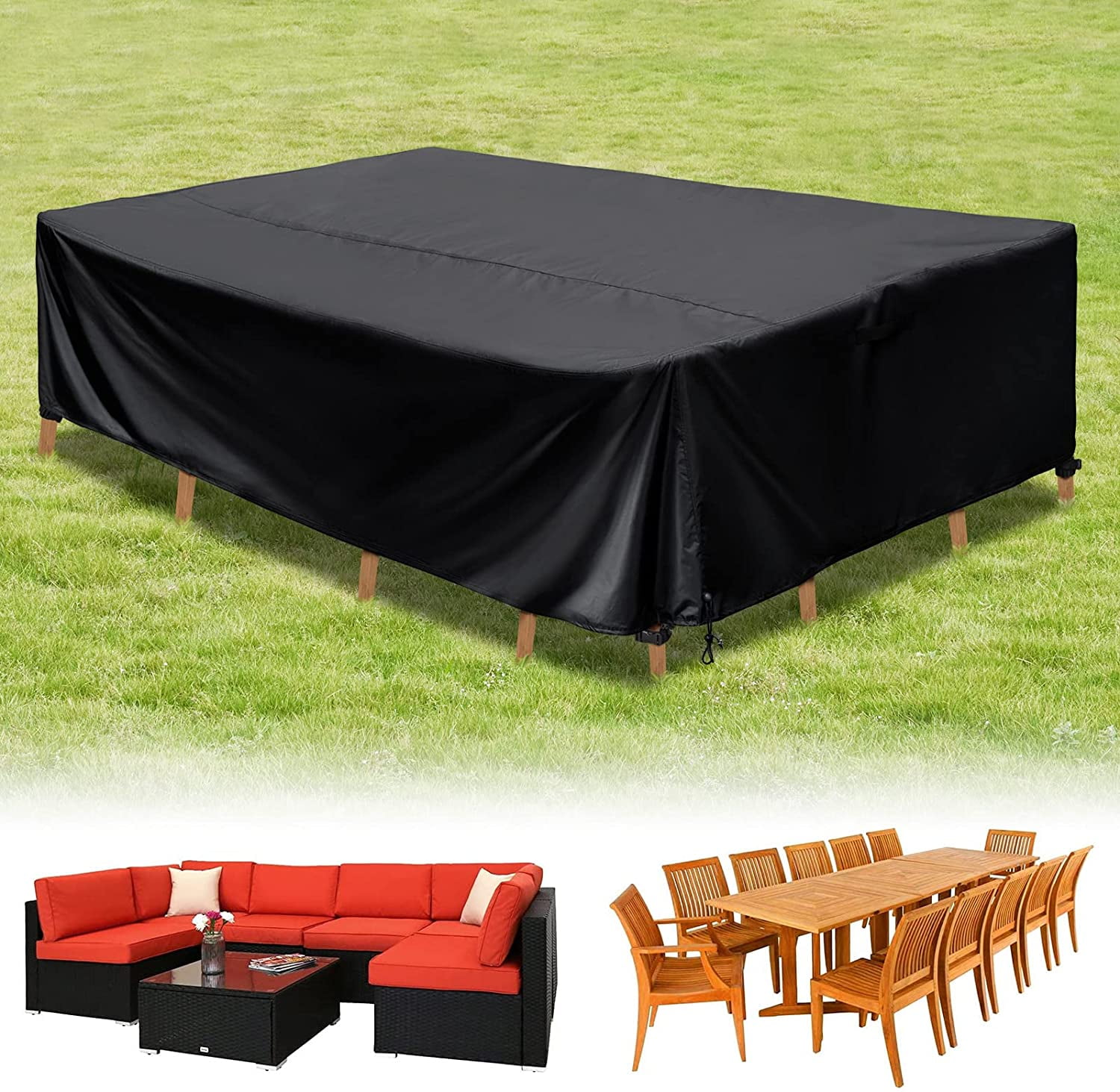 126 Inch Waterproof Outdoor Furniture Cover, Large Size Patio Furniture
