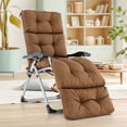 thumbnail image 4 of Costway Coussin de Chaise Longue 73 Pouces Coussin Rembourré pour Fauteuil Inclinable Intérieur Extérieur Brun, 4 of 10