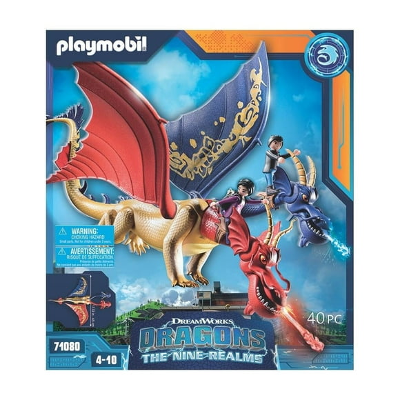 Set de Juego Playmobil Dragons: Nine Realms Wu & Wei & Jun 40 Piezas
