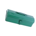 thumbnail image 3 of Tool Box, Large Capacity Tool Storage Container with Metal Latch Closure, Green Tool Organizer Tool Organization Chest for Home Mens Gifts 35cmx11cmx14cm, 3 of 10