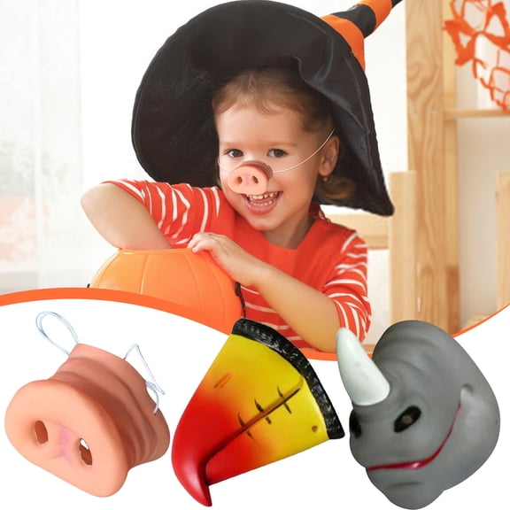 WYBXZ Realistic Pig Nose Mask Silicone Costume Accessory for Halloween Cosplay Party Supplies