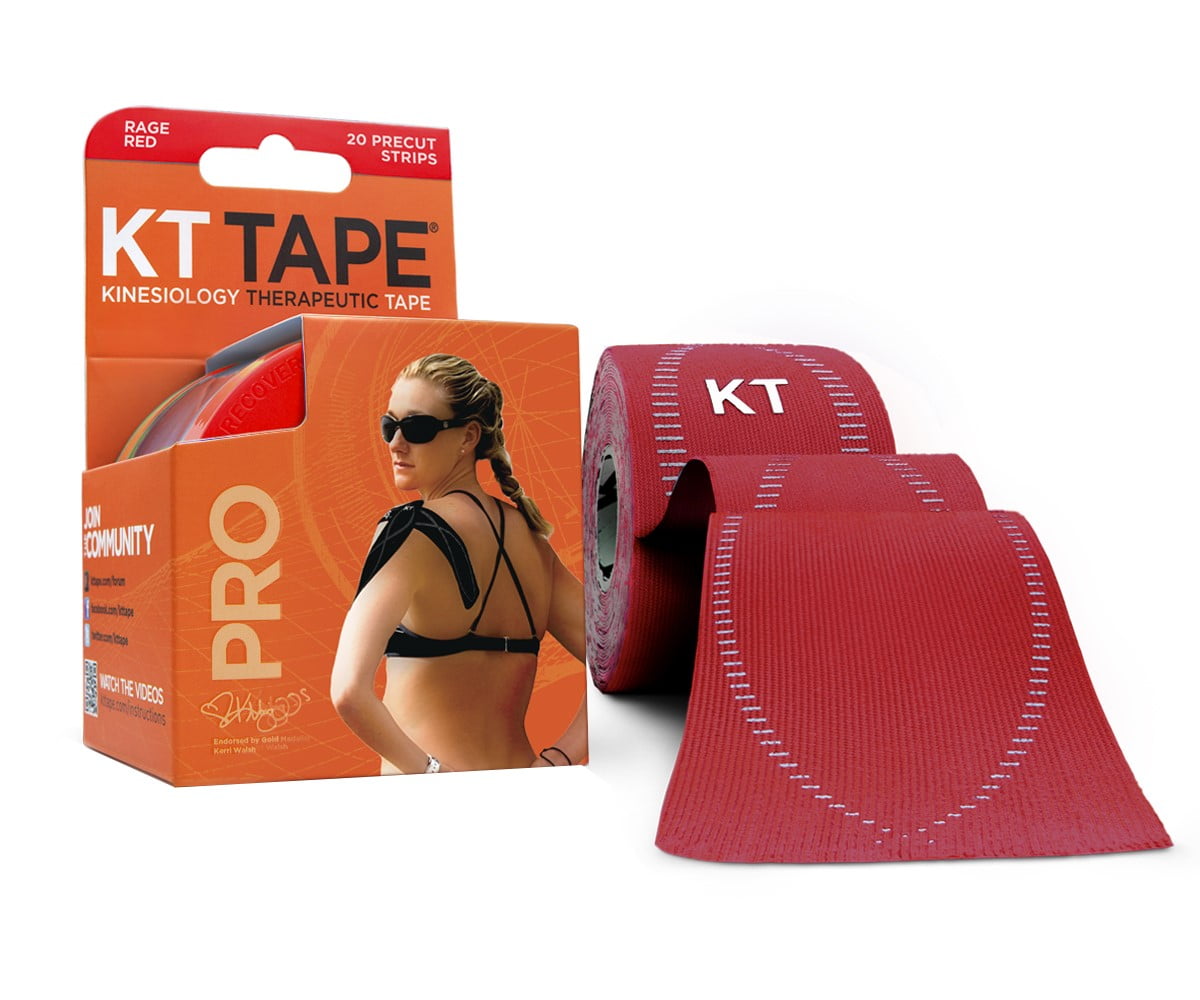 Rage Red KT Tape Pro Kinesiology Elastic Sports Tape Support