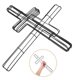 thumbnail image 2 of GAXIRE 4 marcos de metal con forma de cruz para corona de flores, bricolaje, marco de hierro, proyecto de manualidades., 2 of 7