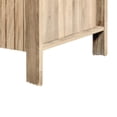 thumbnail image 4 of Hay Coffee Table- 47 Inch Rectangular Top- 2 Reeded Drawers- Beige, 4 of 9