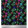 thumbnail image 1 of Soimoi Cotton Duck Fabric Leaves,Bird & Floral Artistic Decor Fabric Printed Yard 42 Inch Wide, 1 of 1