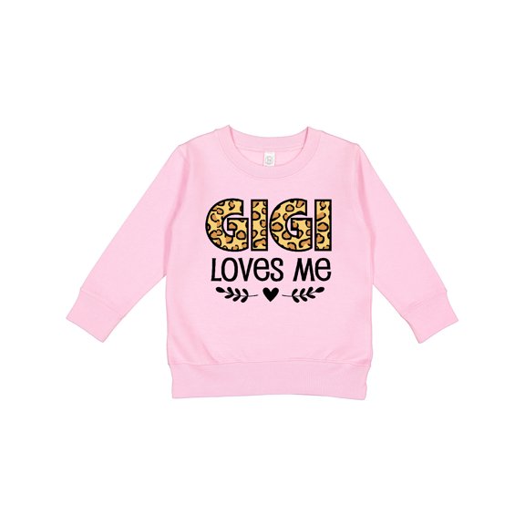 Inktastic Gigi Loves Me Grandchild Leopard Toddler Sweatshirt