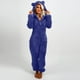 thumbnail image 3 of Pijama Augper de manga larga para mujer, mono de peluche con capucha, informal, cálido, para invierno, 3 of 6
