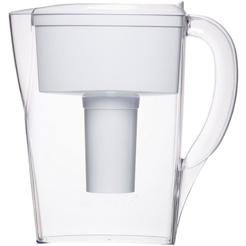 Brita Small 6 Cup Water Filter Pitcher with 1 Standard Filter, BPA Free –  Space Saver, White