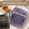 thumbnail image 3 of Yuyamidu Colorful Flowers Bible Cover Bible Book Cover Bible Case for Women Purple Carrying Case Book Protective Quilted Bible Covers Study Supplies Accessories Christian Gifts, 3 of 8