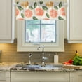 thumbnail image 2 of Yayeee Kitchen Valance Rod Pocket 54" x 18" Living Room Window Curtain, Watercolor Orange, 2 of 6