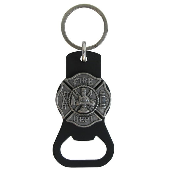 Firefighter Beer Soda Bottle Opener Keychain Fireman Fire Dept Gift