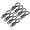 Black, variant on ABCISI Cord End Caps, 8 Pcs 15mm Bronze Barrel Terminators with Spring Snap Clasps and 16 Screws for Tassel Jewelry Making, Keychains, Handbag Straps, Pendants and DIY Crafts