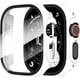 thumbnail image 1 of Yanonmyfd  2 Piezas Funda para Apple Watch Series 6/5/4/SE 3/SE 2/SE 40mm Protector Pantalla Vidrio Templado Incorporado,HD Protección Completa PC Dura Estuche Protective Case,Negro,40mm, 1 of 45