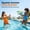 B, variant on Light Up Water Blaster with Glowing Ring Tank, High Pressure Long Range Water Gun for Outdoor Pool Party, Backyard Summer Entertainment and Beach Games