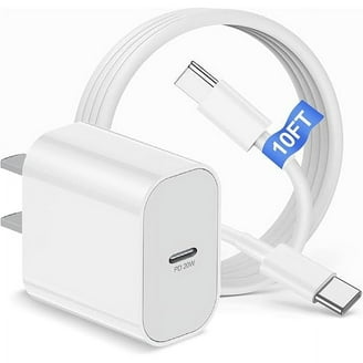 20W USB-C Fast Charger For IPad 11th Gen (A16) 2025 - Includes 6.6Ft USB-C To C Cable