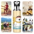 thumbnail image 4 of ALAZA Bear Christmas Water Bottle Insulated Flask Stainless Steel Straw Lid 20 oz, 4 of 6