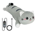 thumbnail image 1 of 20" Cat Heating Pad for Period Cramps USB Portable Electric 5 Heat Settings 5 Timer Modes Auto Shut Off Plush Stuffed Animal Warmer for Neck Back Pain Relax for Women Kids (Style 1), 1 of 9