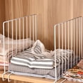 thumbnail image 3 of Vertical Closet Shelf Divider Iron Clothing Organizer Practical Wardrobe Separator, 3 of 9