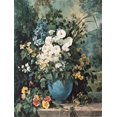 thumbnail image 1 of QISVANSET Floral Arrangement Canvas Wall Print 15.75x11.81 Inches, 1 of 5