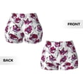 thumbnail image 5 of Picia Tulips Flowers Printed Workout Shorts for Women Seamless Scrunch Butt Lifting High Waisted Yoga Gym Booty Running Moisture-wicking Short Pants-X-Large, 5 of 9