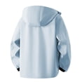 thumbnail image 4 of USNSM Mens Fleece Zipper Jacket Lightweight Insulated Water Resistant Windbreaker Hooded Fall Winter Jackets for Golf Casual Blue XXXL, 4 of 8