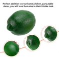 thumbnail image 5 of 8 Pack Artificial Fake Lemons Limes Fruit for Vase Filler Home Kitchen Party Decoration, Yellow and, 5 of 5