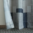 thumbnail image 4 of No. 918 Sora Print Geometric Blocks Semi-Sheer Grommet Curtain Panel, 40"x63", Navy/Geo, 4 of 5